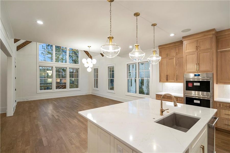 Furnished interior view inside a new home in , Alpharetta (Image 3). Furnished interior view inside a new home in , Alpharetta (Image 3).
