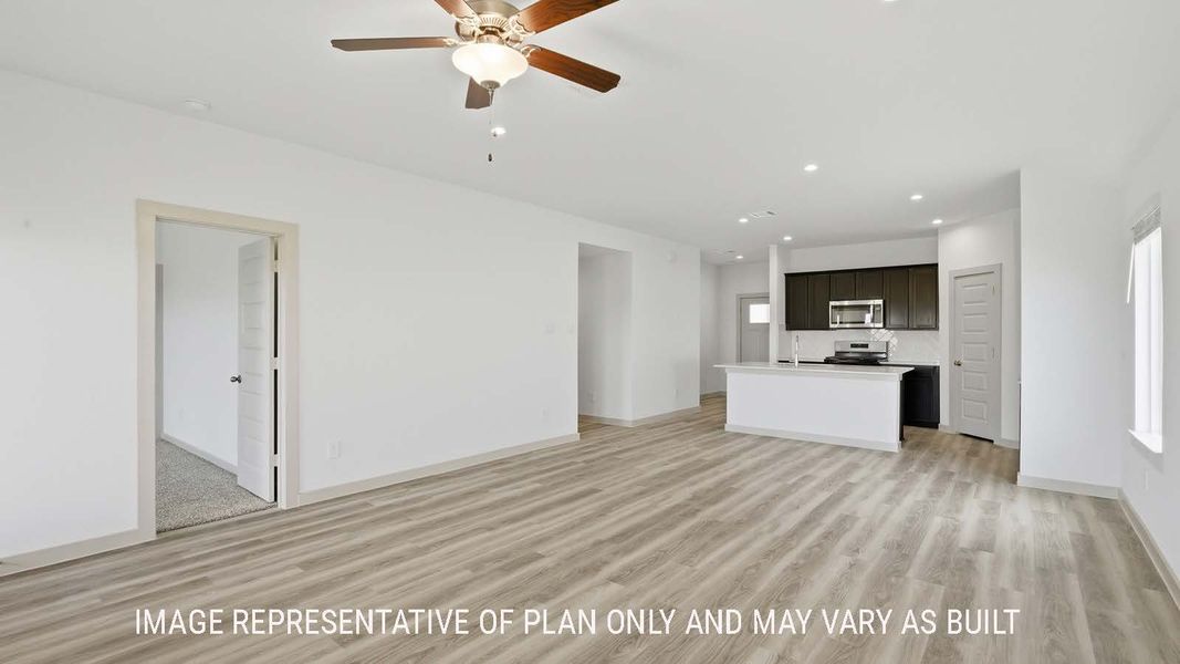 Representative unfurnished interior of a home built from the Elgin by D.R. Horton in Reserve at Mallard Lakes, Orange (Image 14).