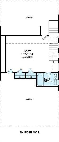 The Frances floor plan by K. Hovnanian Homes. 3rd Floor shown. *Prices, plans, dimensions, features, specifications, materials, and availability of homes or communities are subject to change without notice or obligation.