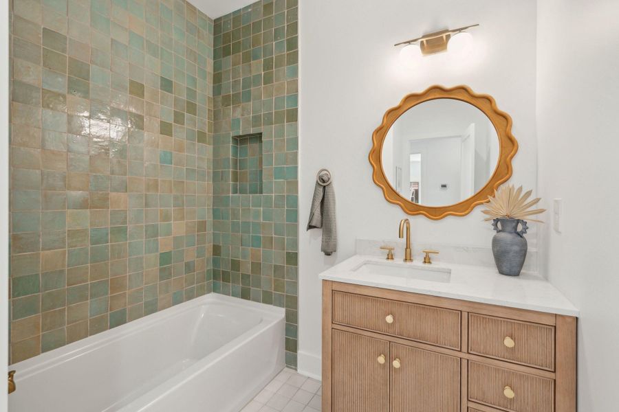 Furnished interior view inside a new home in , Folly Beach (Image 16).