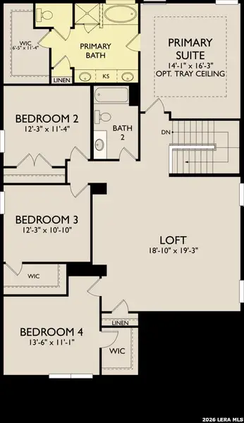 2D floor plan layout of this home in The Wilder, Adkins, TX (Image 2). 2D floor plan layout of this home in The Wilder, Adkins, TX (Image 2).