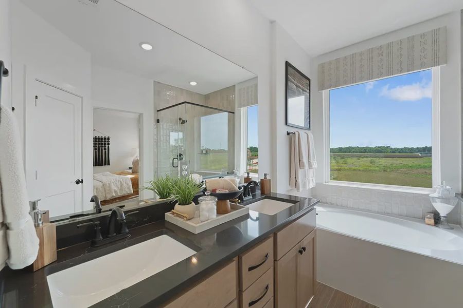 Furnished interior view inside a new home in Sienna Chateau, Sienna Plantation (Image 23).