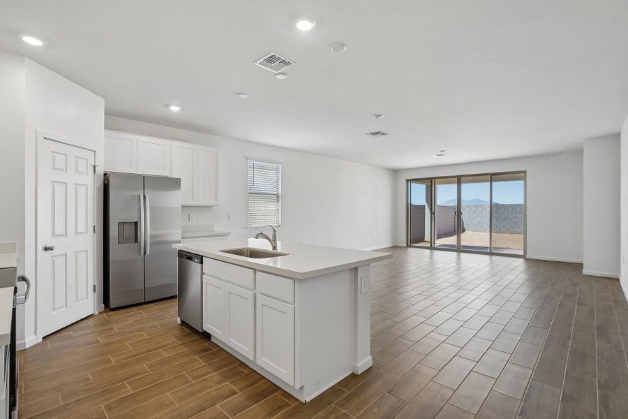 Kitchen and great room