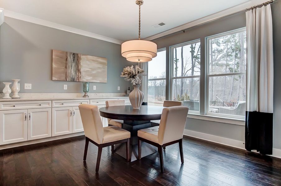Furnished interior view inside a new home in The Enclave at French Quarter Creek, Huger (Image 29).