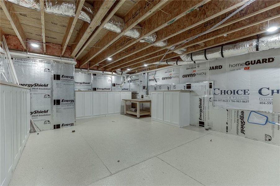 In-progress construction of a new home in The Retreat at Sterling on the Lake 48', Flowery Branch, GA (Image 49).