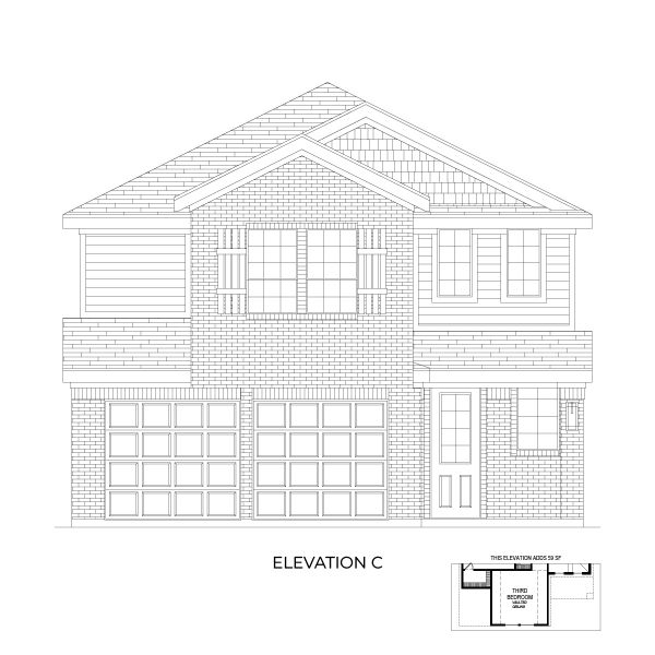 Representative rendering of the exterior for the Truman Select F by First Texas Homes (Image 7). Representative rendering of the exterior for the Truman Select F by First Texas Homes (Image 7).