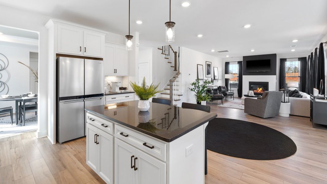 Representative furnished interior of a home built from the Drayton by DRB Homes in Pelham Crossing, Greenville (Image 16).