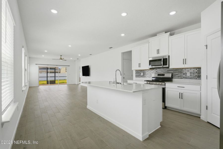 Furnished interior view inside a new home in , Jacksonville (Image 14). Furnished interior view inside a new home in , Jacksonville (Image 14).