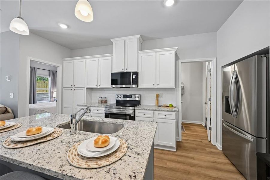 Furnished interior view inside a new home in , Lithonia (Image 13).