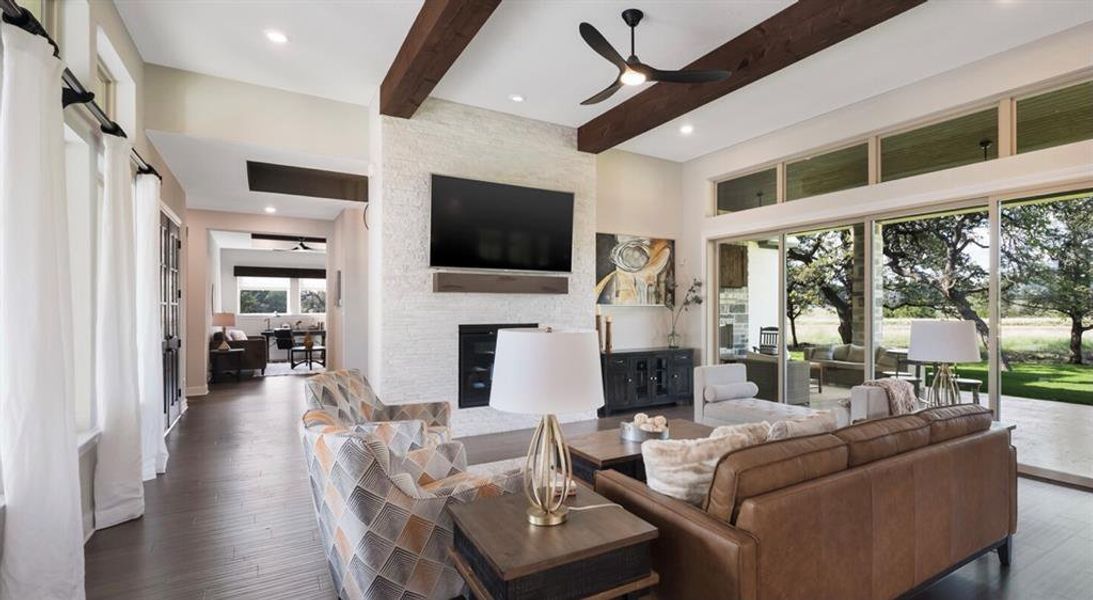 Furnished interior view inside a new home in , Johnson City (Image 7).