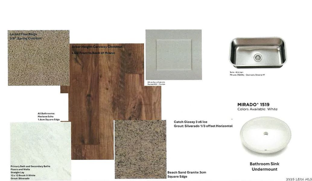 Sample of building materials used in homes in Summerlin, San Antonio (Image 2). Sample of building materials used in homes in Summerlin, San Antonio (Image 2).
