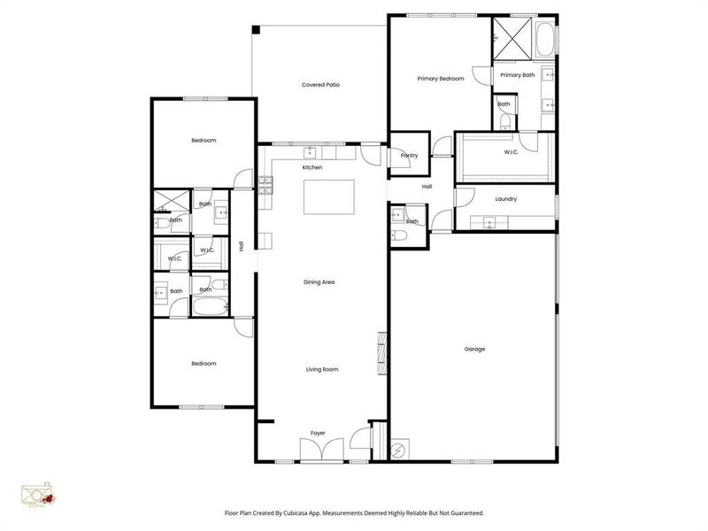 2D floor plan layout of this home in , Granbury, TX (Image 3).