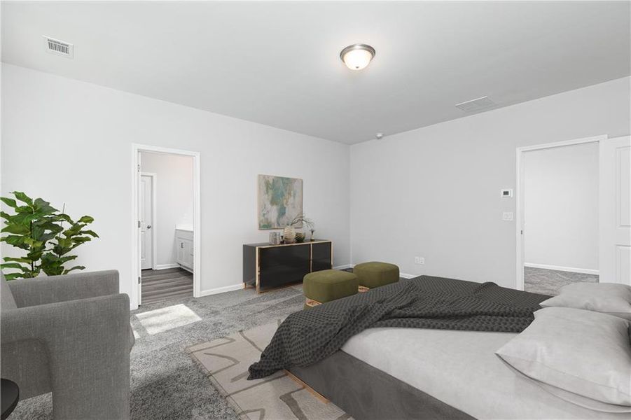 Furnished interior view inside a new home in The Beacon at Old Peachtree Single Family Homes, Lawrenceville (Image 14).