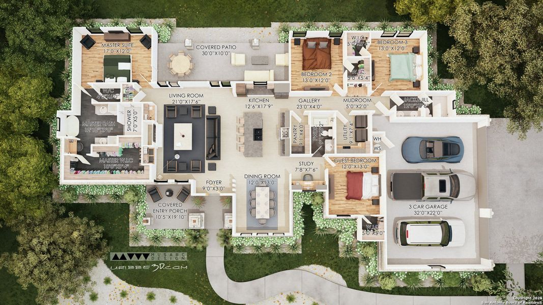 2D floor plan layout of this home in , La Vernia, TX (Image 3).