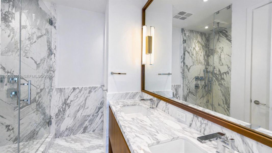 Furnished interior view inside a new home in , Miami (Image 8).