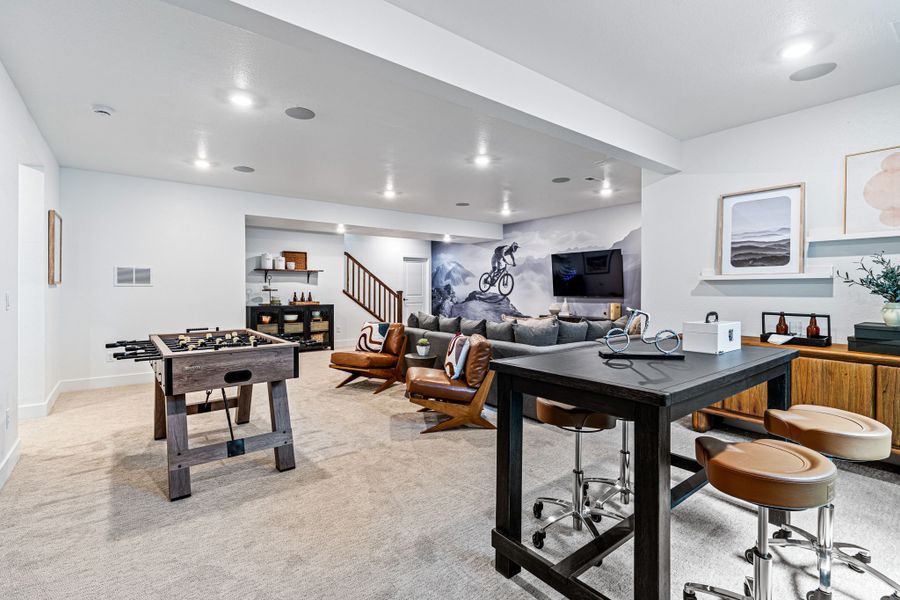 Representative furnished interior of a home built from the Boulder by Taylor Morrison in The Town Collection at Independence, Elizabeth (Image 6).