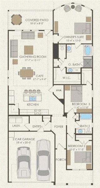 Pulte Homes, Oakmont floor plan