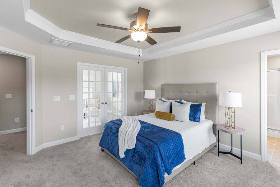 Representative furnished interior of a home built from the Aberdeen by Caviness & Cates Communities in Bartlett Manor, Youngsville (Image 167).