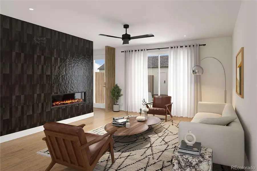 Furnished interior view inside a new home in , Denver (Image 7).