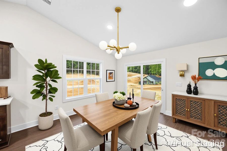 Furnished interior view inside a new home in , Albemarle (Image 6).