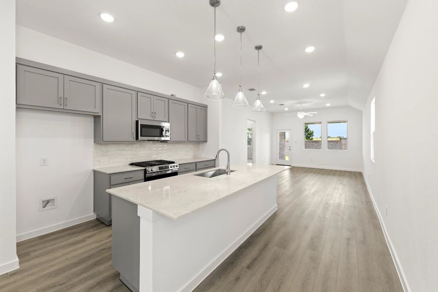 Open Kitchen-Living-Dining Room featuring the Milan Collection Open Kitchen-Living-Dining Room featuring the Milan Collection