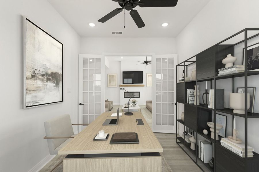 Furnished interior view inside a new home in Devonshire, Forney (Image 13).