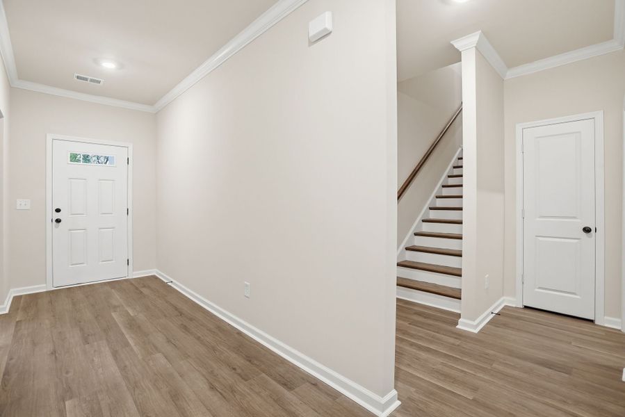 Representative unfurnished interior of a home built from the Hawthorne Select M by McGuinn Homes in Broadway Lake, Anderson (Image 13). Representative unfurnished interior of a home built from the Hawthorne Select M by McGuinn Homes in Broadway Lake, Anderson (Image 13).