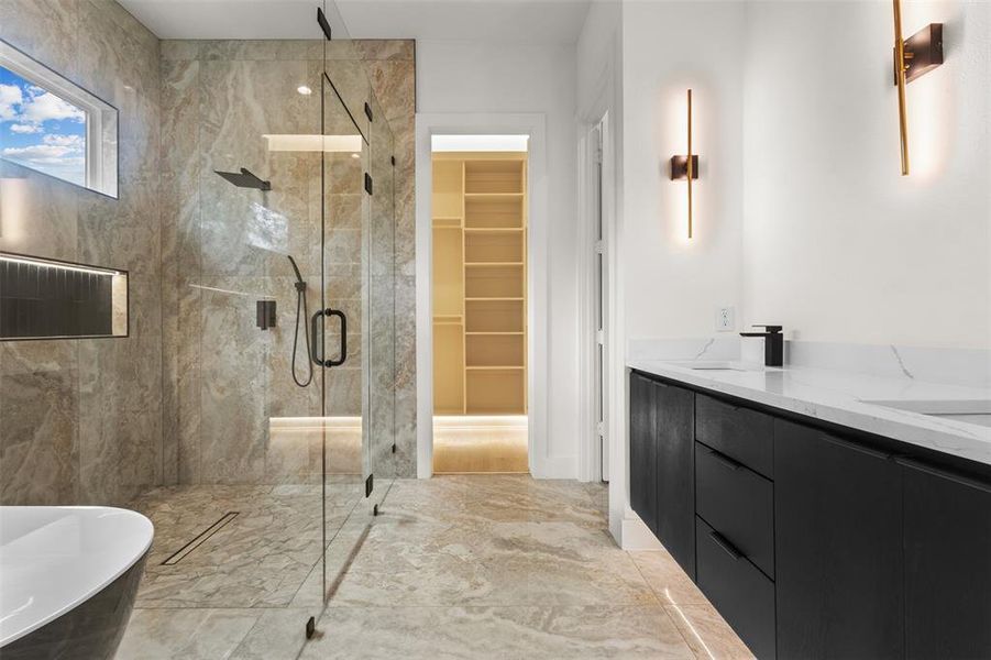 Furnished interior view inside a new home in , Dallas (Image 5).