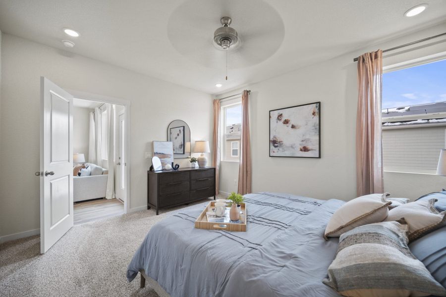Representative furnished interior of a home built from the Carnation by View Homes in Ridge at Lorson Ranch, Colorado Springs (Image 23).