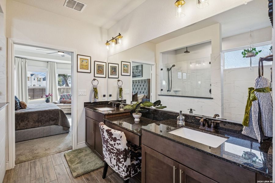 Furnished interior view inside a new home in Davis Ranch, San Antonio (Image 31). Furnished interior view inside a new home in Davis Ranch, San Antonio (Image 31).