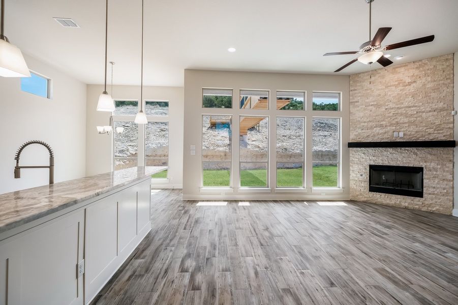 Representative unfurnished interior of a home built from the The Addison by Whitestone Custom Homes in Johnson Ranch, Bulverde (Image 41).