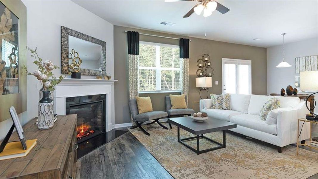 Furnished interior view inside a new home in The Reserve at Calcutta, Stockbridge (Image 38).