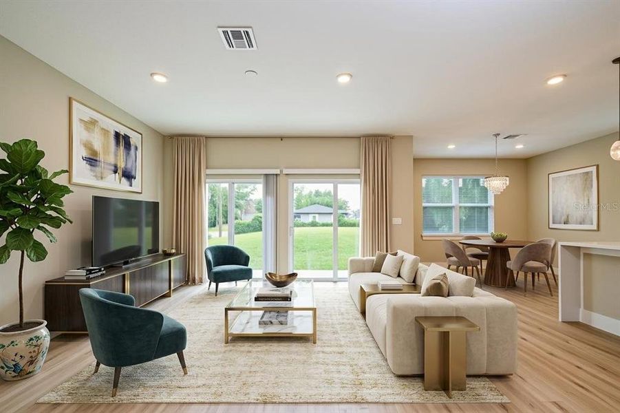 Furnished interior view inside a new home in , Orlando (Image 7).