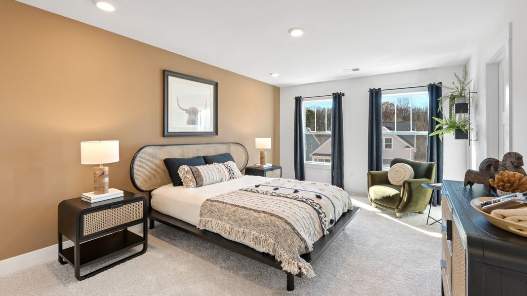 Representative furnished interior of a home built from the Drayton by DRB Homes in Pelham Crossing, Greenville (Image 28).