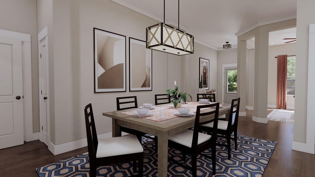 Furnished interior view inside a new home in Nexton – Midtown – The Garden Collection, Summerville (Image 5).