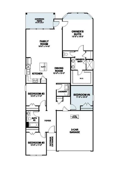 2D floor plan layout of this home in Heritage, Dripping Springs, TX (Image 4). 2D floor plan layout of this home in Heritage, Dripping Springs, TX (Image 4).