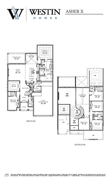 2D floor plan layout of this home in Parmer Ranch, Georgetown, TX (Image 4).