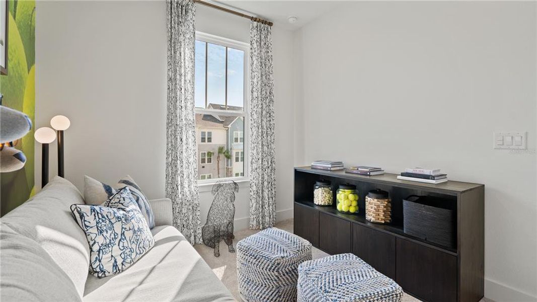 Furnished interior view inside a new home in Parkview at Hamlin, Winter Garden (Image 50).