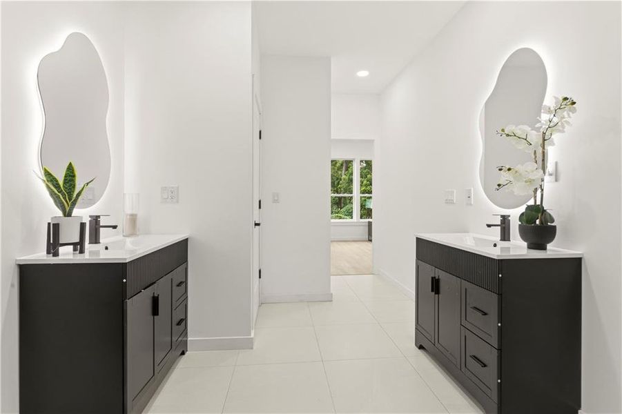Furnished interior view inside a new home in , Atlanta (Image 14). Furnished interior view inside a new home in , Atlanta (Image 14).