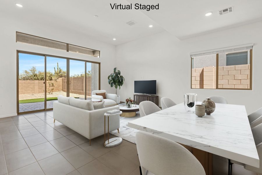 Furnished interior view inside a new home in Saguaro Reserve II, Marana (Image 4).