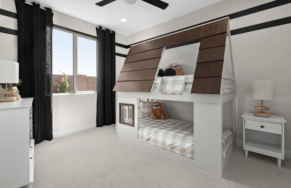 Representative furnished interior of a home built from the Hewitt by Pulte Homes in Strata, Dacono (Image 8).