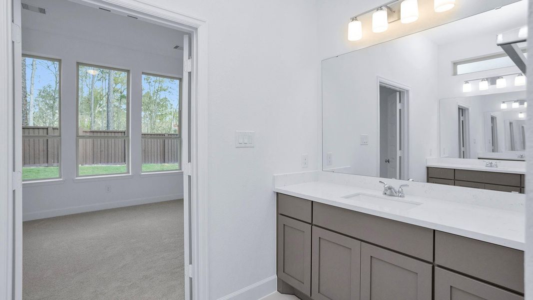 Furnished interior view inside a new home in Woodhavyn, Magnolia (Image 10).
