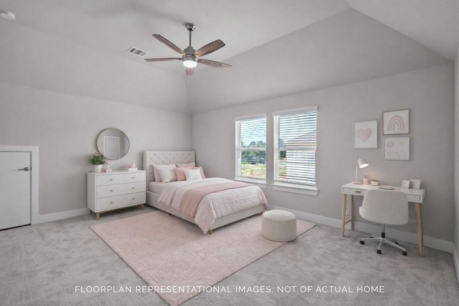 Furnished interior view inside a new home in Sorella, Tomball (Image 7).
