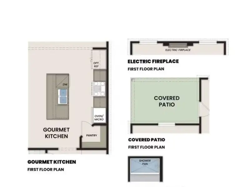 2D floor plan layout of this home in The Bluffs, Canton, GA (Image 3).