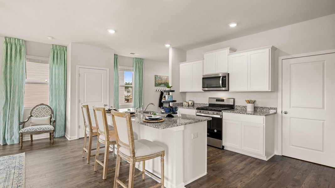 Representative furnished interior of a home built from the Elston - Express by D.R. Horton in The Abbey at Trolley Run Station, Aiken (Image 6).