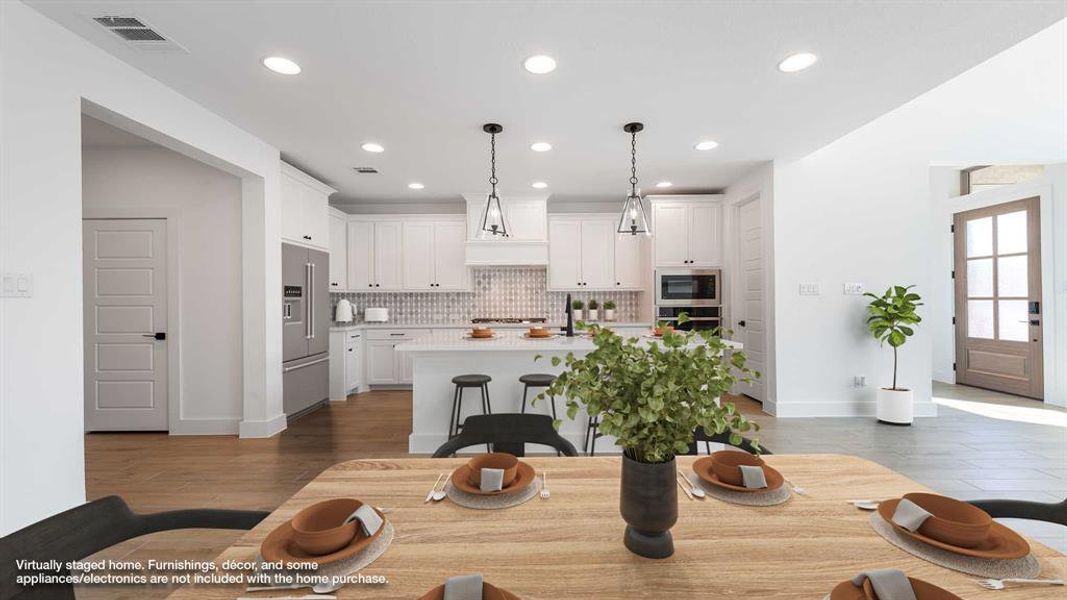 Furnished interior view inside a new home in The Heights At Uptown Celina 45', Celina (Image 12). Furnished interior view inside a new home in The Heights At Uptown Celina 45', Celina (Image 12).