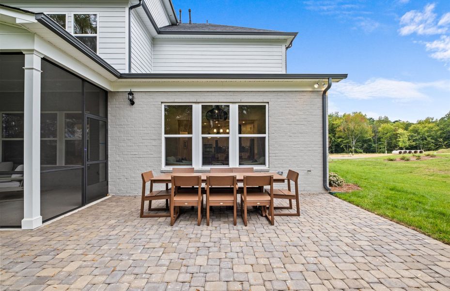 Exterior details and patio area of a home in Olmsted, Huntersville (Image 33). Exterior details and patio area of a home in Olmsted, Huntersville (Image 33).