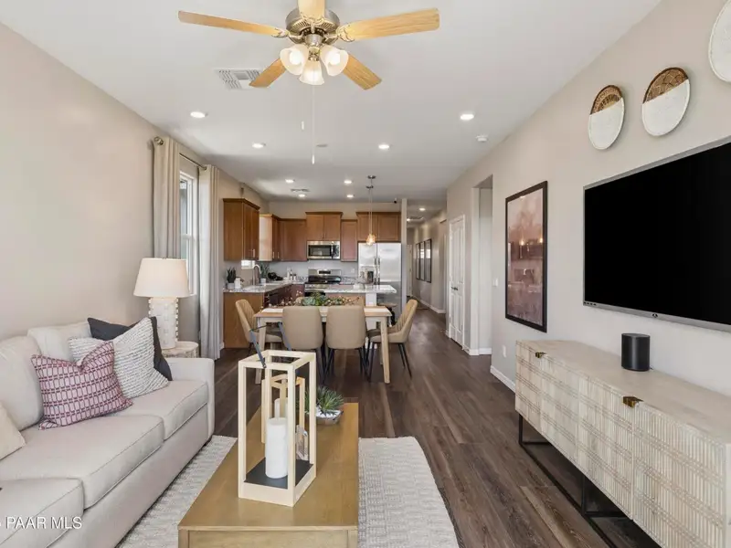 Furnished interior view inside a new home in South Ranch Southern Collection, Prescott (Image 9). Furnished interior view inside a new home in South Ranch Southern Collection, Prescott (Image 9).