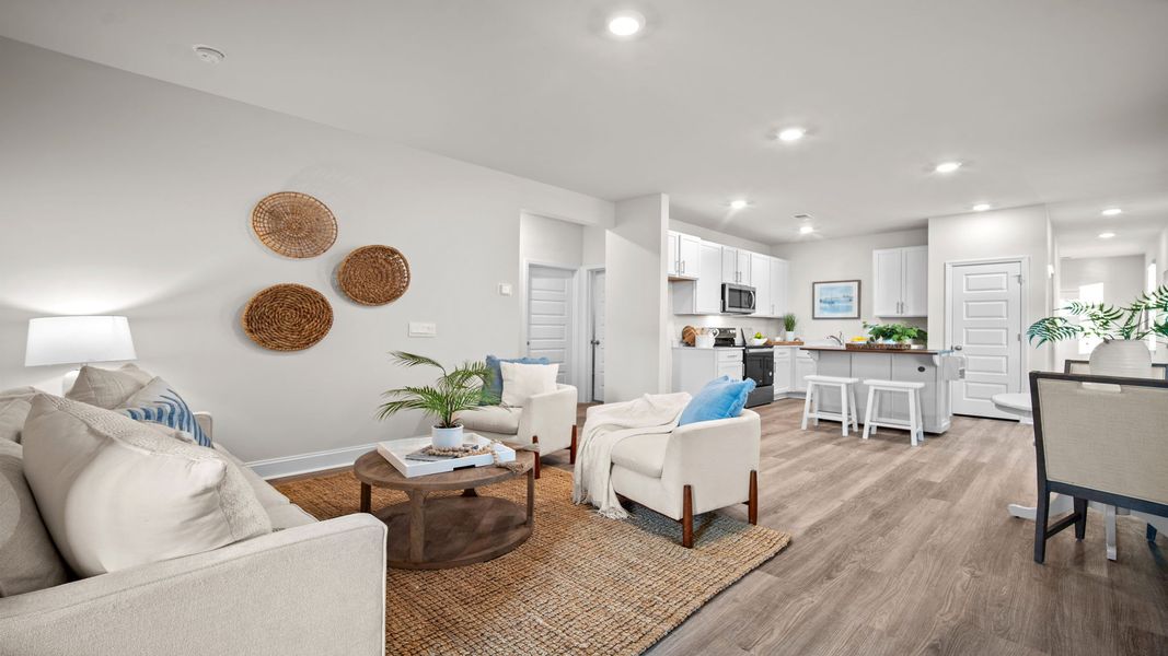 Furnished interior view inside a new home in The Groves at Bees Creek, Ridgeland (Image 12).