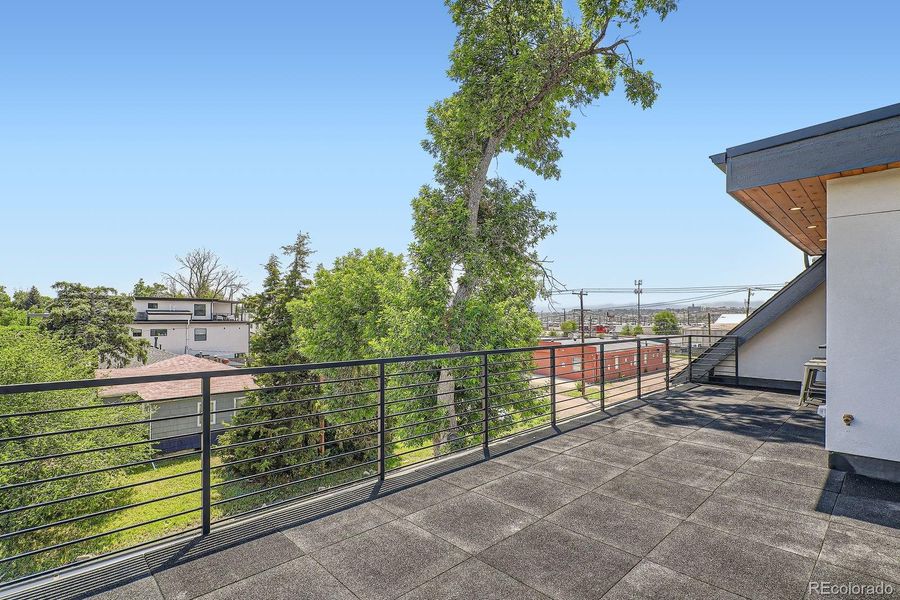 Rooftop Deck With Mountain Views